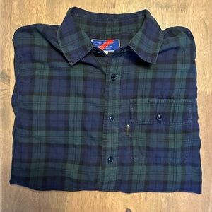 Best Made Co. Blackwatch Plaid Flannel Shirt Size Small Made In Portugal